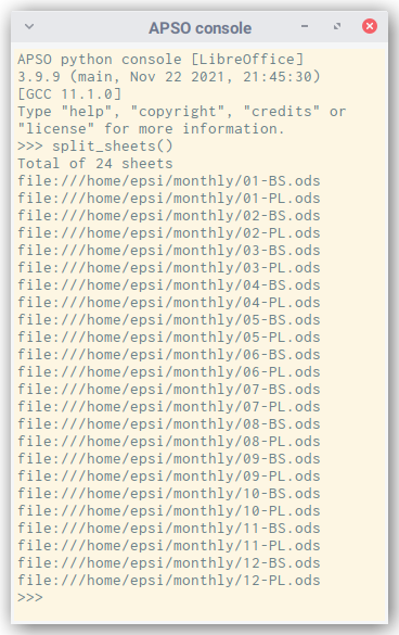 Python Macro: Split All Sheets to different Files