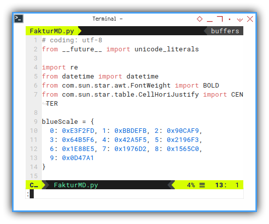 Python Macro: Import