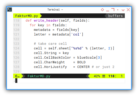 Python Macro: Writing Header to Sheet