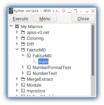 Python Macro: Run Using APSO