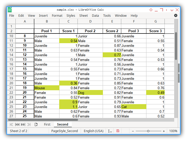 Python Macro: Output: Result Sheet