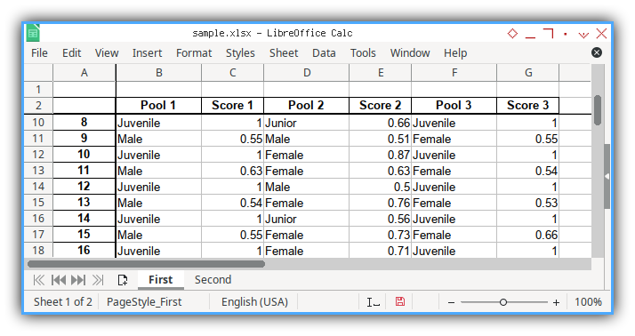 Python Macro: Input: First Sheet