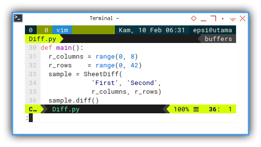 Python Macro: ViM: Program Entry Point