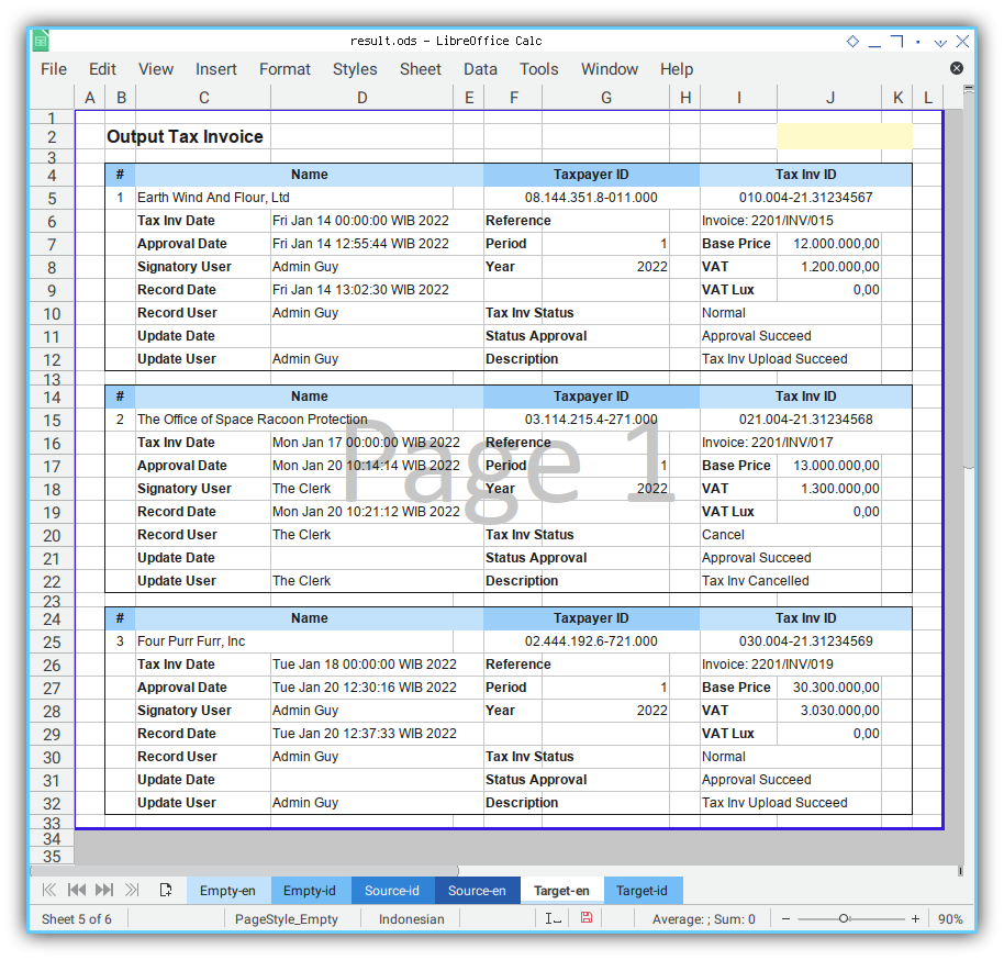 Worksheet: Sheet: Compact Form View