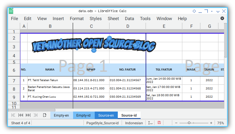 Worksheet: Source Data: Indonesia