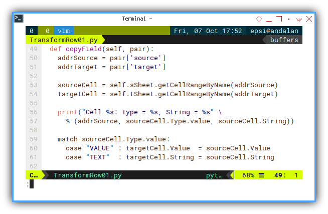 Python Macro: Copy Field