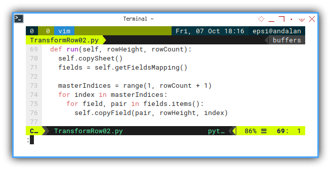 Python Macro: Vim: Main: Run: Execute