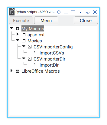 Merge CSV: Calc Macro: APSO Dialog