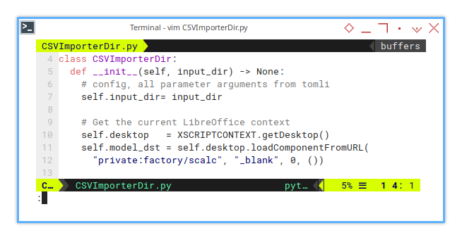 Merge CSV: Calc Macro: Initialization