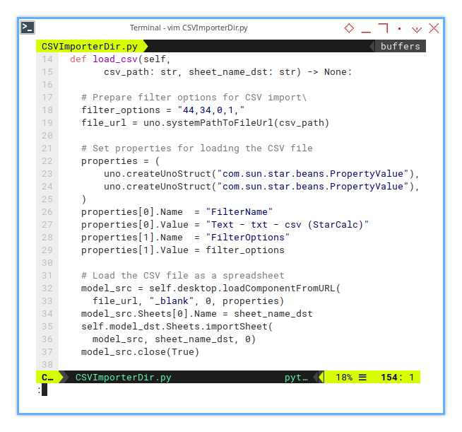 Merge CSV: Calc Macro: Loading CSV: Filter Options