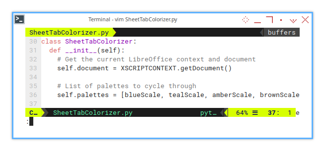 Sheet Tab Colorizer: Initialization