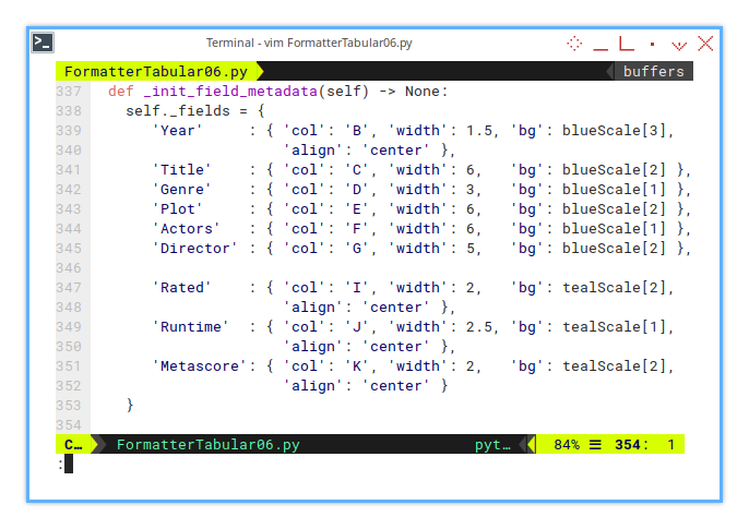 Calc Macro: Step Six: Init Fields Metadata