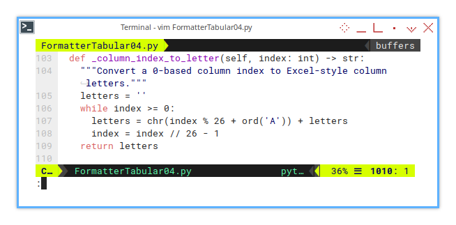 Calc Macro: Step Four: Helper: Index to Letter