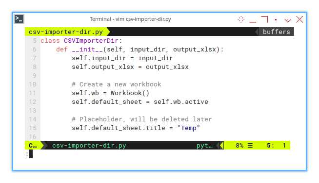 Merge CSV: openpyxl: Initialization