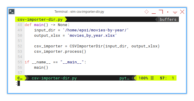 Merge CSV: openpyxl: Main Method