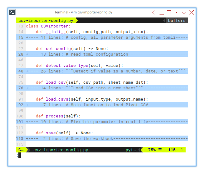 Merge CSV: openpyxl: Class Skeleton