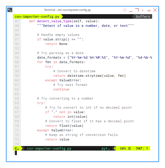 Merge CSV: openpyxl: Loading CSV: Value Detection