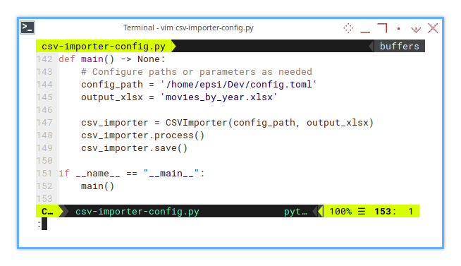 Merge CSV: openpyxl: Main Method