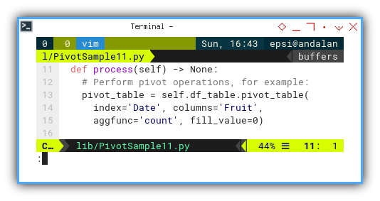 Pivot: Dataframe: Pandas: PivotSample: Build