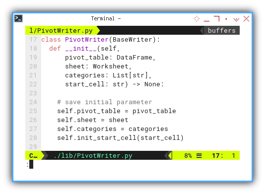 Pivot: openPyXL: Pivot Writer: Initialization: Parameter