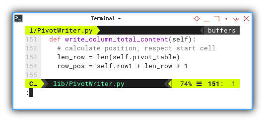 Pivot: openPyXL: Pivot Writer: Total: Content