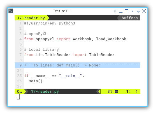 Pivot: openPyXL: Table Reader: Libraries