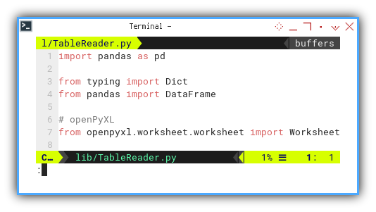Pivot: openPyXL: Table Reader: Library