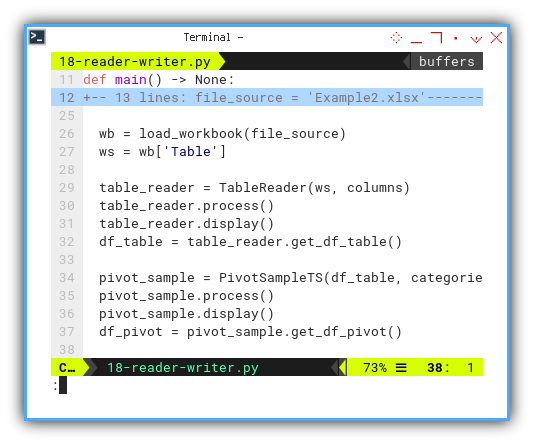 Pivot: openPyXL: Pivot Writer: Main: Data Source