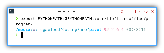 Pivot: Calc UNO: Open Instance: Python Path
