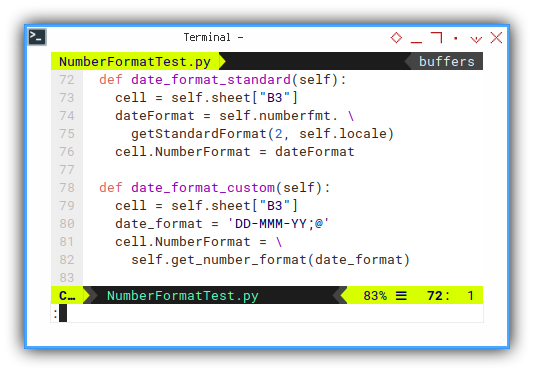 Python Macro: Date Format