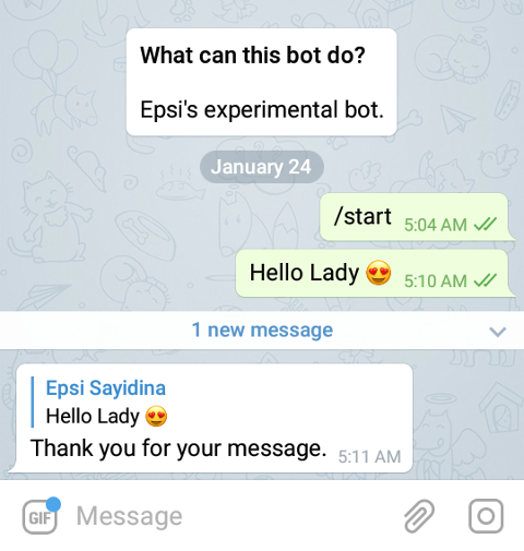 BASH: Telegram Bot: Simple Script on Smartphone
