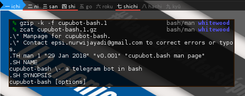 BASH: Telegram Bot: gzip and zcat
