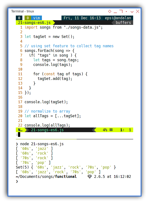 Songs: Imperative Programming: Example Source Code