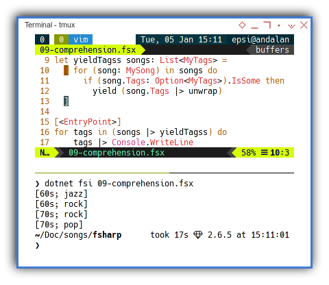 .NET F#: Yield in List Comprehension