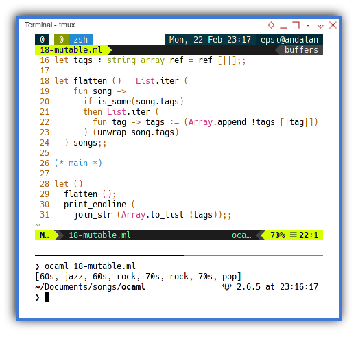 OCaml: Mutable Variable