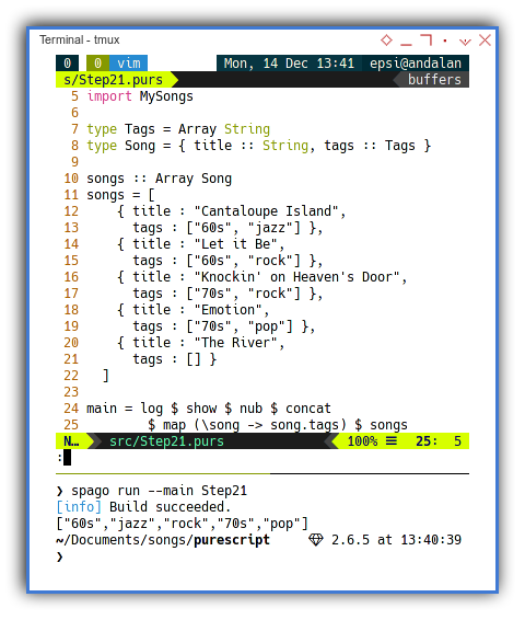 Purescript: Simpler Approach