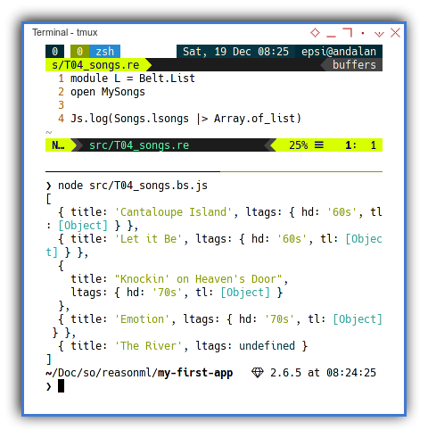 ReasonML: Using The Module