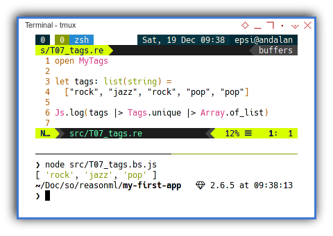 ReasonML: Using Tags Module