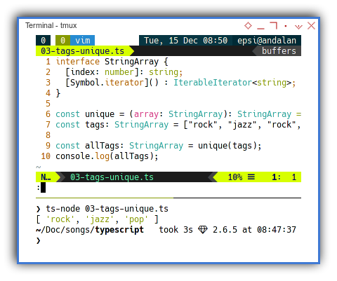 Typescript: Unique Tags