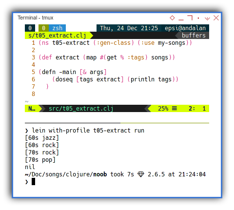 Clojure: Extracting Field Using Map