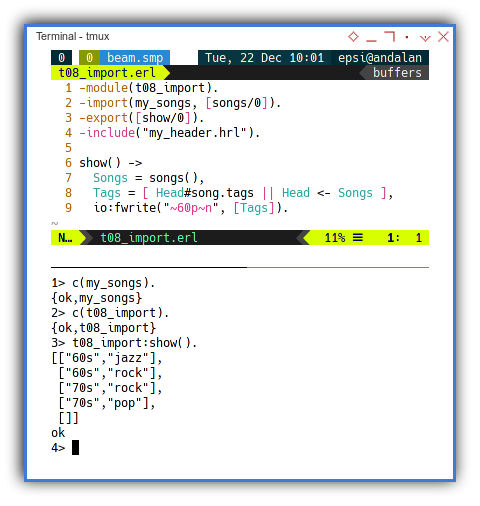 Erlang: Importing Records from Module