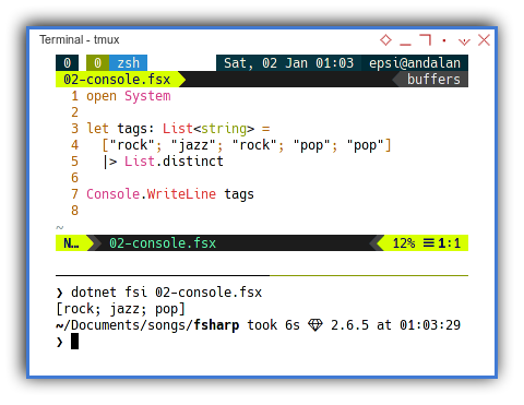 .NET F#: Using Console.WriteLine