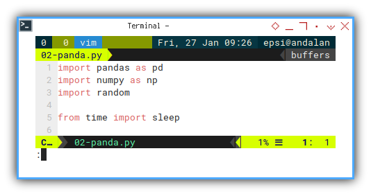 Panda Plot: Packing Data Frame: Import