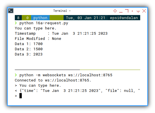Python: Asynchronous Request Task: Output
