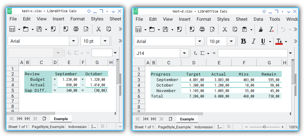 Excel: XLSX: Two Fresh Sheet