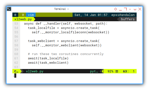 Python: Base Class: Websocket Handler