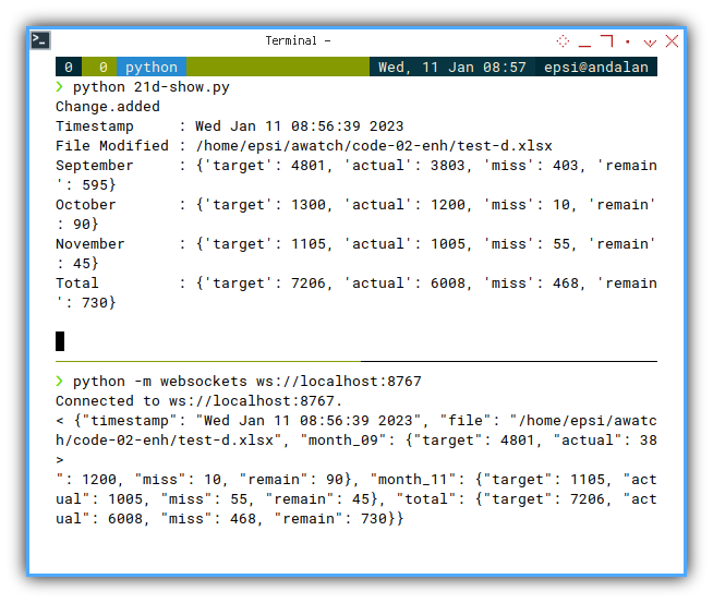 Python: Descendant Class: Data Output