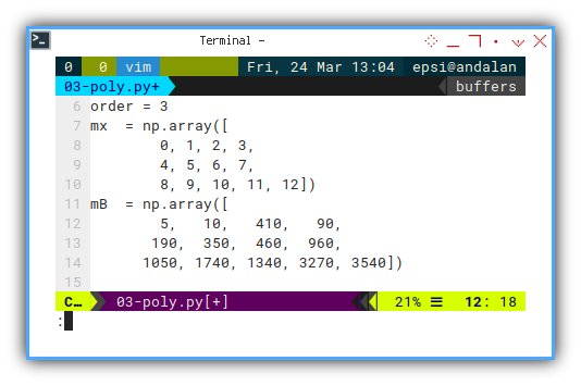 Polynomial: Python Source: Plot