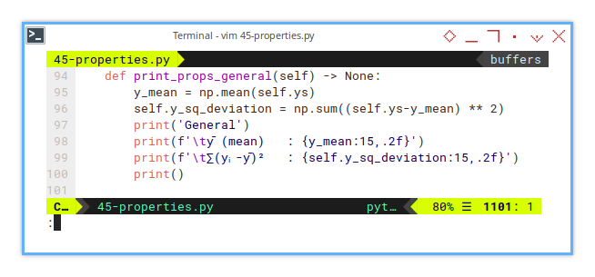 Python: Curve Fitting: General Properties